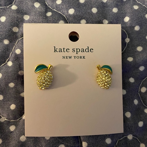 kate spade Jewelry - Kate Spade gold lemon 🍋 earrings NWT